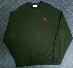 (正規品) アミ 22s スモールハートロゴ スウェット シャツ (3XL) ブラックのサムネイル