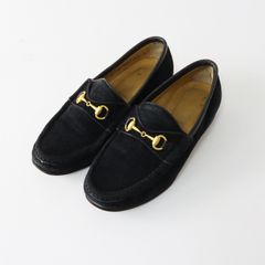 GUCCI ホースビットローファー スエード ブラック サイズ6 - メルカリ