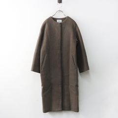 IENA ラムウールノーカラーロングコート 36 - メルカリ