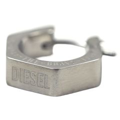 DIESEL 六角形フープピアス シルバー - メルカリ