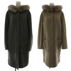 美品 BARNEYS NEWYORK カシミヤ100％ フオックスファー コート BARNEYS NEWYORK ファー付きコート - メルカリ