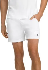 ウィルソン メンズ ボトムス ハーフパンツ・ショーツ Wilson Mens 6 Volley Tennishort Bright White ホワイトのサムネイル