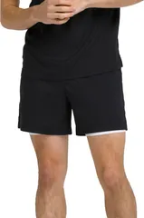 ウィルソン メンズ ボトムス ハーフパンツ・ショーツ Wilson Mens 6 Volley Tennishort Black ブラックのサムネイル