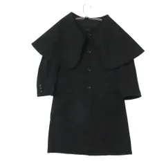 美品 COMME des GARCONS コムデギャルソン コート ウールギャバジン ビッグセーラーカラー アウター ブラック XS メンズ 【中古】のサムネイル