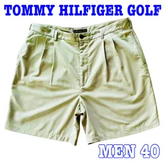 TOMMY HILFIGER GOLF 刺繍入り 2タック '90Sヴィンテージ クラシック ハーフパンツ 40のサムネイル