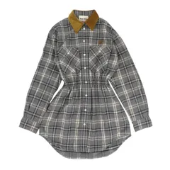 ミュウミュウ フランネル ミニ ドレス MF6159 S000 1807 レディース グレー MIUMIU【中古】 【アパレル・小物】のサムネイル