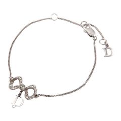Dior ディオール バングル ブレスレット ラインストーン ゴールド 刻印