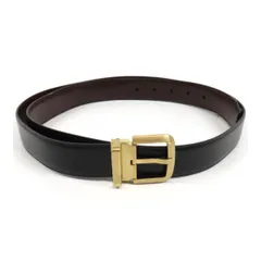 フェラガモ ロゴ リバーシブル レザー ベルト ユニセックス ブラック ブラウン Salvatore Ferragamo【中古】 【アパレル・小物】のサムネイル