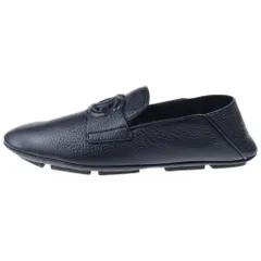 DOLCE & GABBANA (ドルチェアンドガッバーナ) DRIVERS LOFAR カーフスキン ロゴデザイン ドライバーズローファー ブラック A50583のサムネイル
