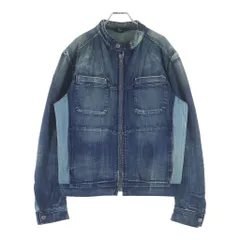 DIESEL (ディーゼル) 90s Archive Distressed Denim Jacket ダメージ加工 デニムジャケット 切り替え インディゴ