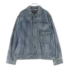 NEIGHBORHOOD (ネイバーフッド) 20AW SAVAGE STOCKMAN TYPE-A C-JKT デストロイ加工 デニムトラッカージャケット インディゴ 202XBNH-JKM02のサムネイル