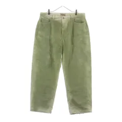 STUSSY (ステューシー) BIG OL JEAN SPRAY スプレー加工 テーパードデニムパンツ ジーンズ グリーンのサムネイル