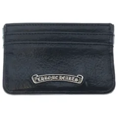 CHROME HEARTS (クロムハーツ) DOUBLE SIDE ダブルサイド スクロールラベル付レザーカードケースのサムネイル
