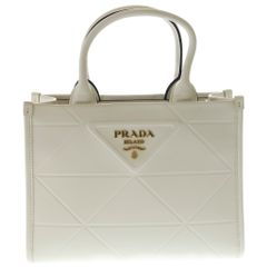 限定値下げ中】PRADA プラダ ガレリア スモール 白 ゴールド金具 