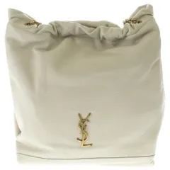 SAINT LAURENT PARIS (サンローランパリ) ジェイミー カサンドラロゴ ラムスキン レザー チェーントートバッグ ゴールド金具 アイボリー 781666のサムネイル