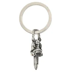 CHROME HEARTS (クロムハーツ) RNG&No5 DGGR キーリング#5ダガー シルバーキーチェーンのサムネイル