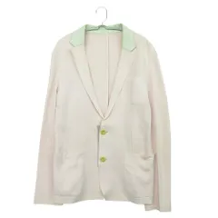 Sacai サカイ テーラードジャケット 切替 再構築 ドッキング コットン ニット ブレザー 15-00809M ピンク 3 メンズ 【中古】のサムネイル