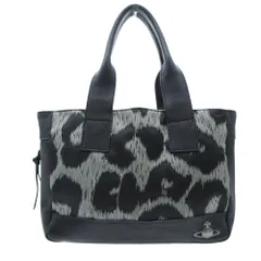 Vivienne Westwood ヴィヴィアンウエストウッド ハンドバッグ レオパード柄 オーブロゴ トートバッグ 日本製 ブラック メンズ レディース 【中古】のサムネイル