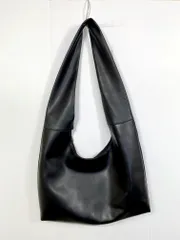 STUDIOUS ステュディオス オーバーサイズ レザー ショルダー バッグ 黒 ■■◎メンズのサムネイル