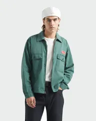 ブリクストン メンズ アウター ジャケット・ブルゾン BRIXTON Mens Trademark Lightweight Garage Jacket Washed Primal Green グリーンのサムネイル