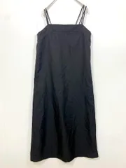 美品 ollun オルン アンティローザ バックリボン キャミソール ワンピース sizeF/黒 ■◆ レディースのサムネイル