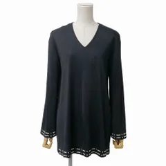 FENDI フェンディ ヴィンテージ カットソー サイズ42 ジャージー Vネック 長袖 ブランド古着【中古】20260604/RA9589のサムネイル
