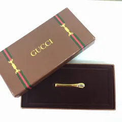 グッチ ヴィンテージ ゴールドプレーテッド ネクタイピン タイピン タイバー メンズ イタリア製のサムネイル