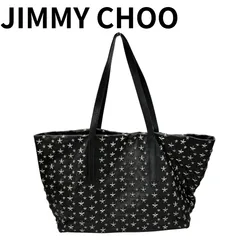 Jimmy Choo ジミーチュウ SASHA サシャ L トートバッグ スタースタッズ 黒のサムネイル