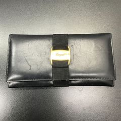 希少 イヴサンローラン 長財布 Yメール ラウンドジップ パテントレザー