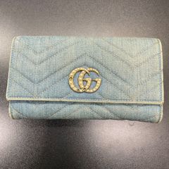 箱付き】GUCCI デニム マーモント ポーチ 日本限定 - メルカリ