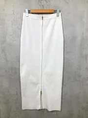 La boutique BonBon ラブティックボンボン ロング 前後2WAYジップナローニット スカート sizeF/白 ■◇ レディースのサムネイル