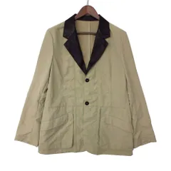 ARMANI COLLEZIONI アルマーニコレッツォーニ テーラードジャケット ナイロン フェイクレザー衿切替 アウター ベージュ 52【XL】 メンズ 【中古】のサムネイル