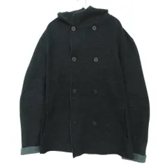 Emporio Armani エンポリオ・アルマーニ コート アンゴラ混 フーデッド ジャケット アウター ダークグレー XL レディース 【中古】のサムネイル
