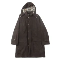 DAKS ダックス ステンカラーコート ハウスチェック柄 スエード調 アウター フード S【S】 メンズ 【中古】のサムネイル