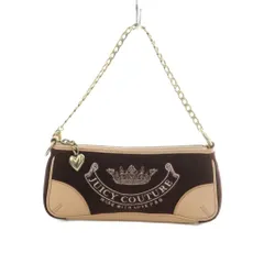 ジューシークチュール JUICY COUTURE ベロア チェーンハンドル ハンドバッグ 紫 ピンク /MI ■OSのサムネイル