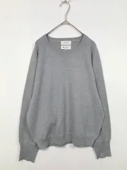 美品 OPAQUE.CLIP オペークドットクリップ エクストラファインメリノウール ラグランクルーネック ニット セーター sizeL/グレー ■◇ レディースのサムネイル