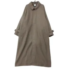 CASPER JOHN キャスパージョン ステンカラーコート Wool melton bal collar coat ウールメルトンバルカラーコート アウター ロング ブラウン L【L】 メンズ 【中古】のサムネイル