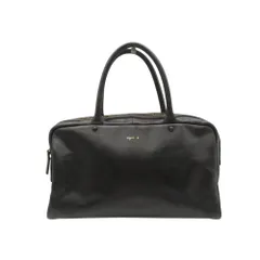 agnes b. アニエスベー ハンドバッグ ワンポイントロゴ レザー ミニトートバッグ ブラック レディース 【中古】のサムネイル
