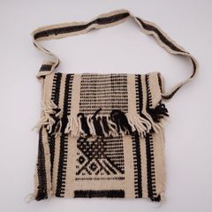 2wayハンドメイド ネイティブ柄 フリンジバッグ - メルカリ
