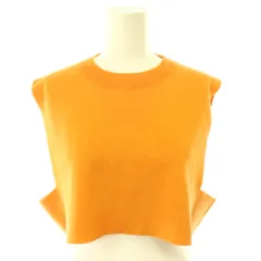 ハイク HYKE S/C/P CROPPED TOP SWEATER セーター ニット クロップド シルク混 ノースリーブ オレンジ 11307 /HS ■OSのサムネイル