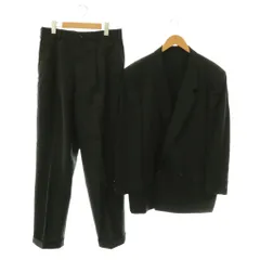 コムデギャルソンオムドゥ COMME des GARCONS HOMME DEUX スーツ セットアップ ウール ジャケット ワイドパンツ テーラード タック S チャコールグレー /CX ■OSのサムネイル