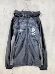 umbro アンブロ ウィンドブレーカー サテンドライジャージフーデッド ジャケット sizeM/黒 ■■ メンズのサムネイル