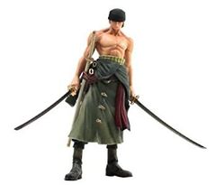 [중고](매우 좋은) MASTER STARS PIECE THE RORONOA.ZORO (로로노아·조로) 원피스 전고 약 25cm 피규어