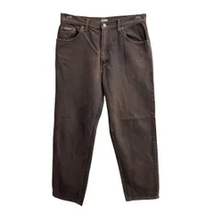 90s～ メキシコ製 Calvin Klein Jeans デニムパンツ W33 ブラウン カルバンクラインジーンズ ジップアップ 90年代～ フェード 2606-90のサムネイル