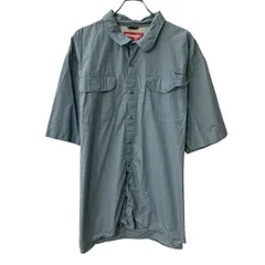 Wrangler 半袖 無地シャツ 3XL ライトブルー系 ラングラー ボタン 無地 シンプル 胸ポケット ビッグサイズ 半シャツ 夏物 a806-5136のサムネイル