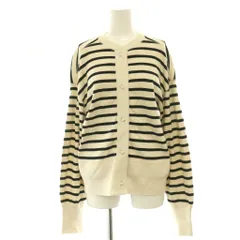シンゾーン Shinzone BORDER CAPELIN CARDIGAN  カーディガン ボーダー F アイボリー ブラック /HK ■OSのサムネイル