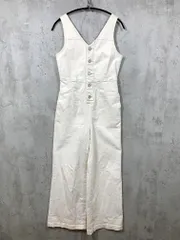 MOUSSY マウジー FRONT BUTTON DENIM オールインワン size1/オフホワイト ■■ レディースのサムネイル