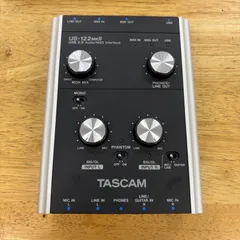 TASCAM オーディオインターフェース US-122MKII ティアック 宅録 DTM  MIDIインターフェース レコーディング 外箱 取扱説明書付き 音響機器 録音 USB2.0 中古品のサムネイル