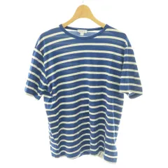 サンスペル SUNSPEL ボーダー半袖Tシャツ カットソー L 青 ブルー 白 ホワイト /SS ■OSのサムネイル