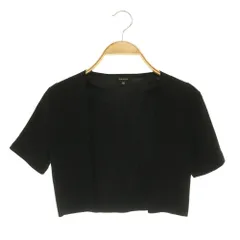 トッカ TOCCA ハイゲージスクエアボレロ ニット カーディガン 半袖 XS ブラック /MY ■OSのサムネイル